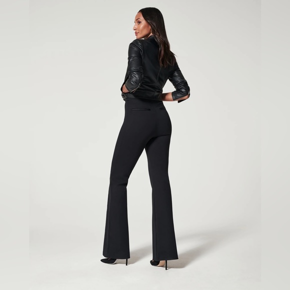 SPANX The Perfect Pant Hi-Rise Flare 20252R Black Size S Tall - Picture 3 of 10